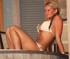 13. Jennifer Ellison – Topless swimming, 2008