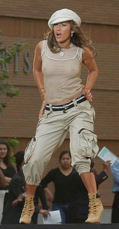 7. Jennifer Lopez – see through top, 2002
