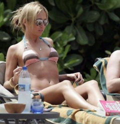 6. Jenny Frost – pink bikini, 2004