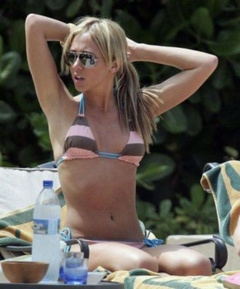 7. Jenny Frost – pink bikini, 2004