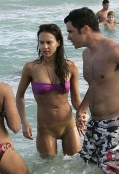 8. Jessica Alba – bikini at the beach, 2006