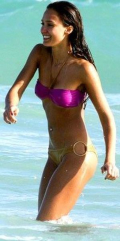11. Jessica Alba – bikini at the beach, 2006