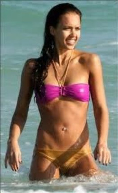 14. Jessica Alba – bikini at the beach, 2006