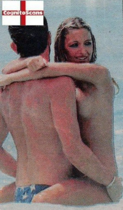 4. Jodie Marsh – Topless swimming, 2004