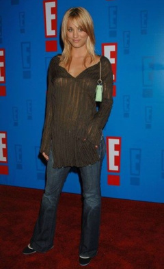 5. Kaley Cuoco – E! Red Carpet see-through, 2005