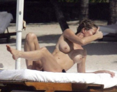 1. Karen Mulder – topless, 2013