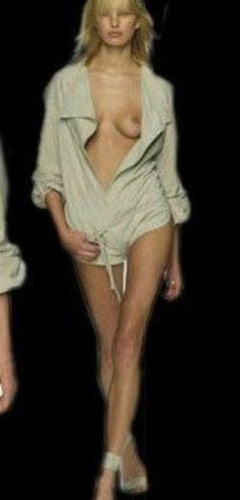 2. Karolina Kurkova Topless – Ready To Wear , 2000