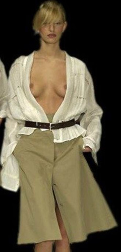 3. Karolina Kurkova Topless – Ready To Wear , 2000