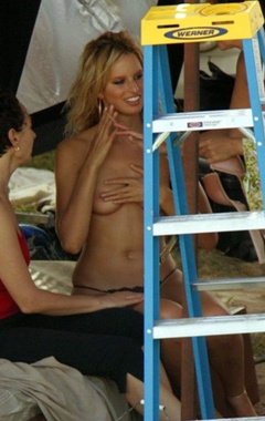 4. Karolina Kurkova Topless – Victoria's Secret Photoshoot, 2006