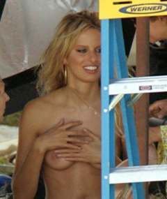 5. Karolina Kurkova Topless – Victoria's Secret Photoshoot, 2006
