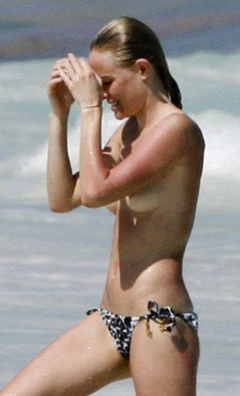 1. Kate Bosworth – Topless swimming, 2011