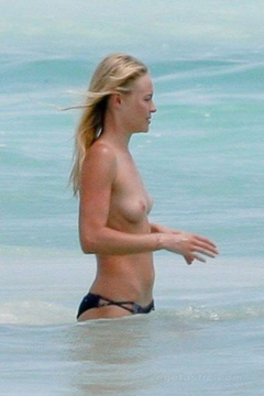 5. Kate Bosworth – Topless swimming, 2011