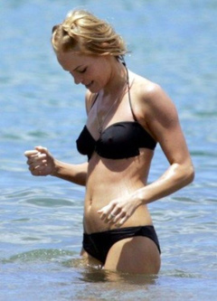 2. Kate Bosworth – black bikini, 2007