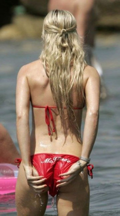 5. Kate Lawler – red bikini, 2006