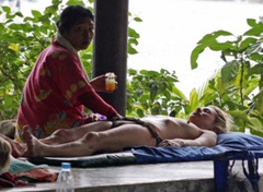 1. Kate Moss – Topless sunbathing, 2010