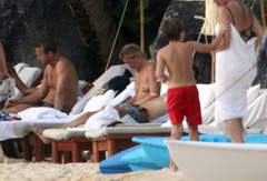 2. Kate Moss – Topless sunbathing, 2010