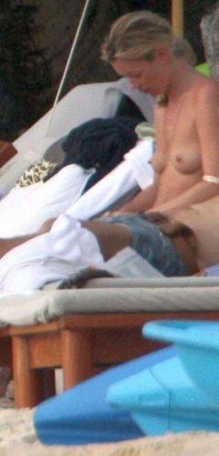 5. Kate Moss – Topless sunbathing, 2010