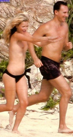 4. Kate Moss – topless at the beach, 2005