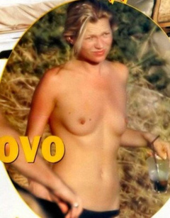 7. Kate Moss – topless at the beach, 2005