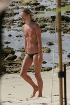 15. Kate Moss – topless at the beach, 2007