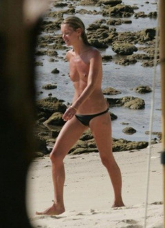 16. Kate Moss – topless at the beach, 2007