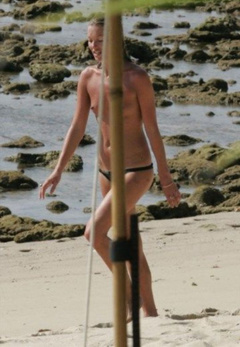 1. Kate Moss – topless at the beach, 2007