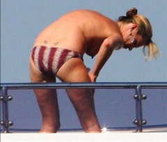 3. Kate Moss – topless on a yacht, 2008