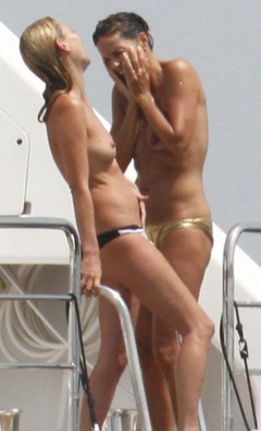 6. Kate Moss – topless on a yacht, 2008