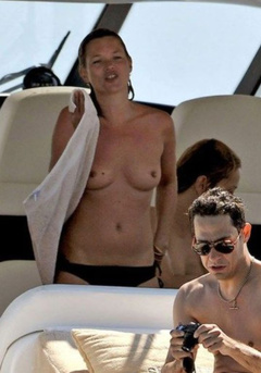 2. Kate Moss – topless on a yacht, 2009