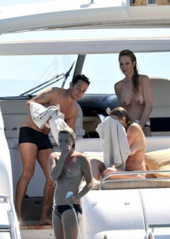 3. Kate Moss – topless on a yacht, 2009
