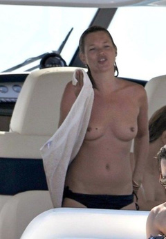 4. Kate Moss – topless on a yacht, 2009