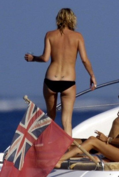 5. Kate Moss – topless on a yacht, 2009