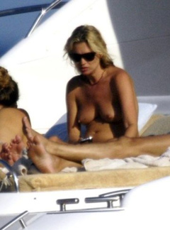 6. Kate Moss – topless on a yacht, 2009