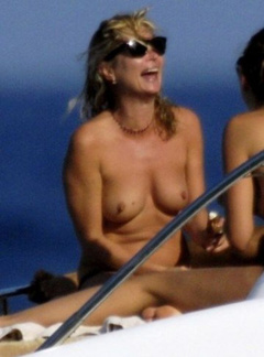 7. Kate Moss – topless on a yacht, 2009