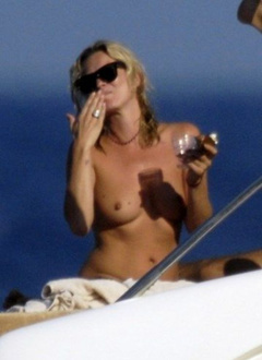 8. Kate Moss – topless on a yacht, 2009