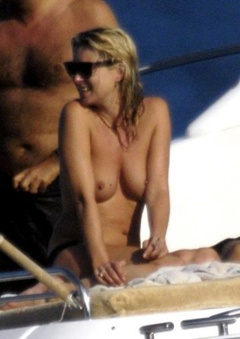 12. Kate Moss – topless on a yacht, 2009