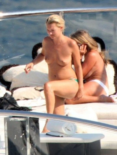 15. Kate Moss – topless on a yacht, 2009