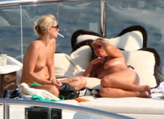 17. Kate Moss – topless on a yacht, 2009