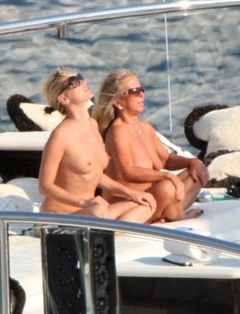 18. Kate Moss – topless on a yacht, 2009