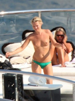 20. Kate Moss – topless on a yacht, 2009