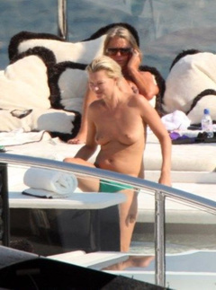 3. Kate Moss – topless on a yacht, 2009