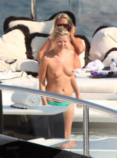 4. Kate Moss – topless on a yacht, 2009