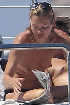 1. Kate Moss – topless on a yacht, 2011