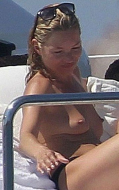 3. Kate Moss – topless on a yacht, 2011