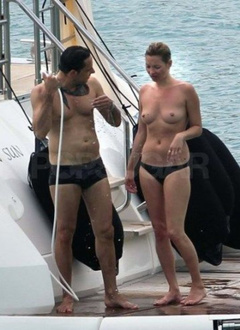 7. Kate Moss – topless on a yacht, 2011