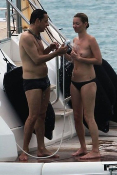 9. Kate Moss – topless on a yacht, 2011
