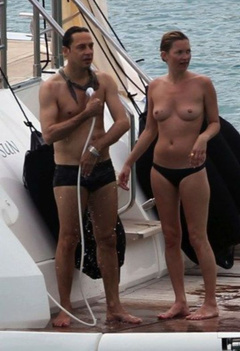 11. Kate Moss – topless on a yacht, 2011