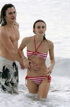 4. Keira Knightley – red bikini, 2007