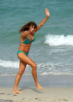 3. Kelly Bensimon – green bikini, 2009