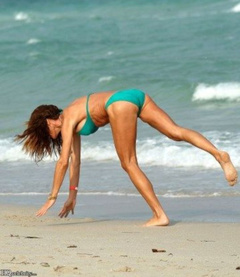 5. Kelly Bensimon – green bikini, 2009